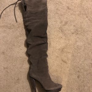 Bakers over the knee suede boots